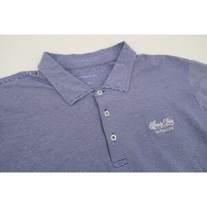 B. DRADDY Mens‎ XL Blue Striped Performance Golf Polo Shirt USA